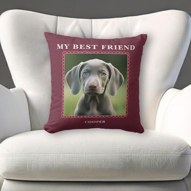 Pet Best Friends Dog Photo  Cushion (Creator Uploaded)
