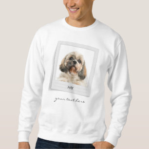 Pet Birthday Dog Photo Frame Personalised Sweatshirt