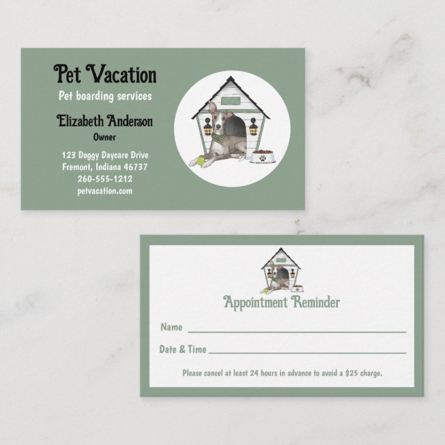 Pet Boarding Business Card (Front/Back)