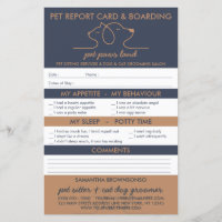 Pet Boarding Daily Report