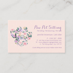 Pet Boarding Reservation Service Business Card