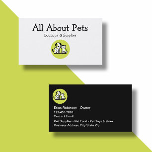 Pet Boutique And Supplies Business Cards 