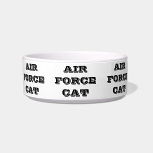 Pet Bowl Air Force Cat