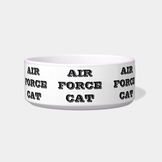 Pet Bowl Air Force Cat (Front)