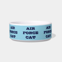 Pet Bowl Air Force Cat
