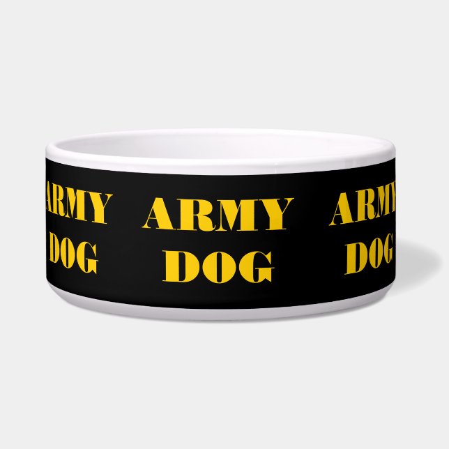 Pet Bowl Army Dog (Front)