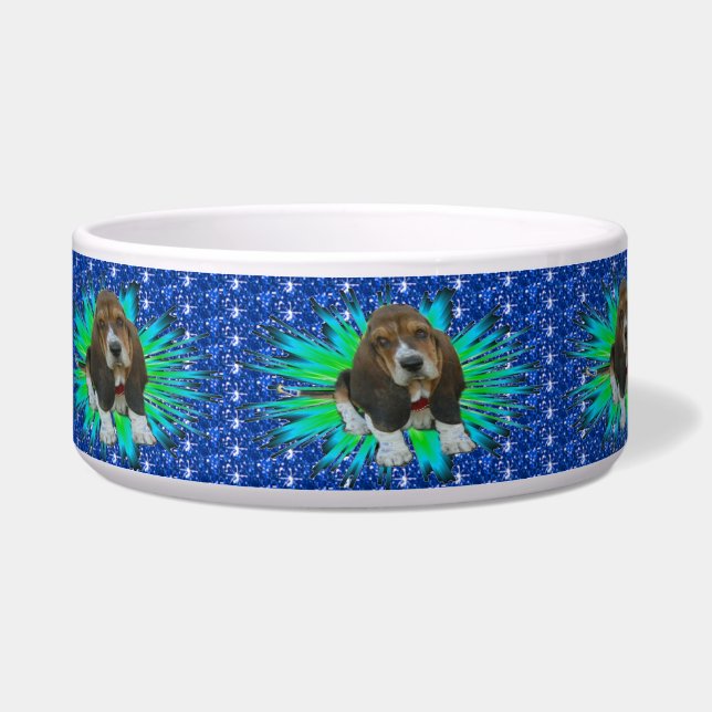 Pet Bowl Basset Hound Sheldon (Left)