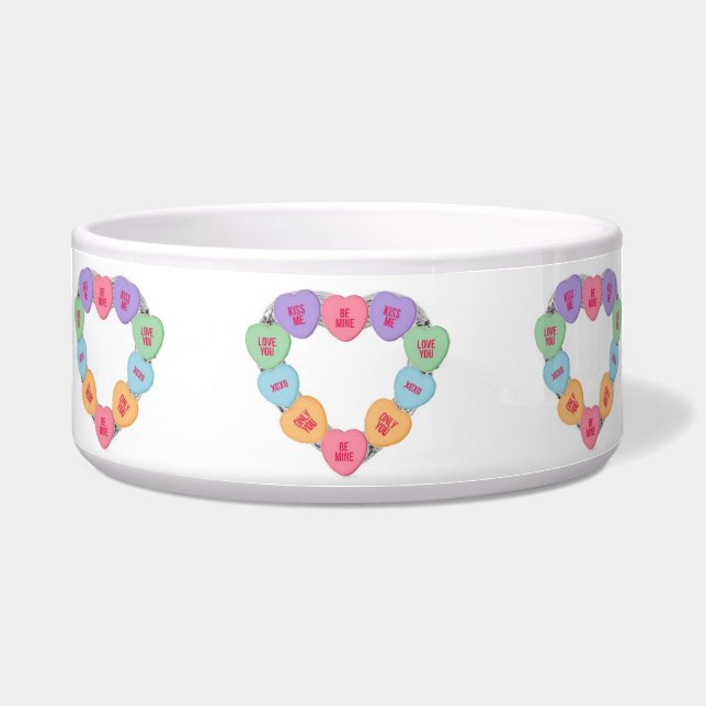 Pet Bowl Candy Love Hearts (Front)