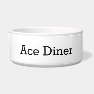 Pet Bowl ceramic ace diner design  