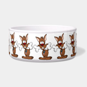 Pet Bowl/Dog with Bone