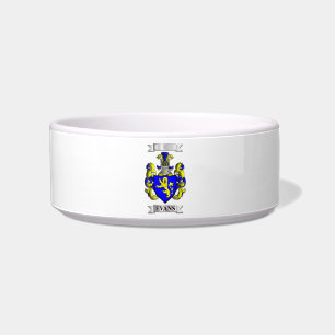 Pet Bowl Evans Family Surname And Shield