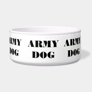 Pet Bowl Navy Dog