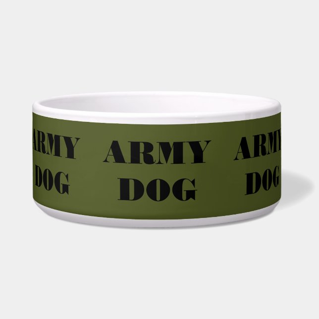 Pet Bowl Navy Dog (Front)