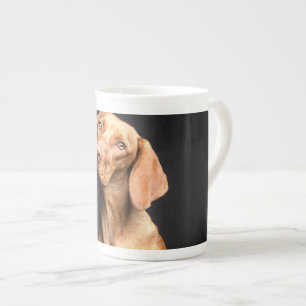 Pet Brown Beagle Dog Bone China Mug