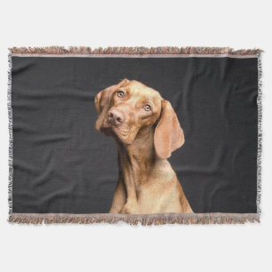 Pet Brown Beagle Dog Throw Blanket