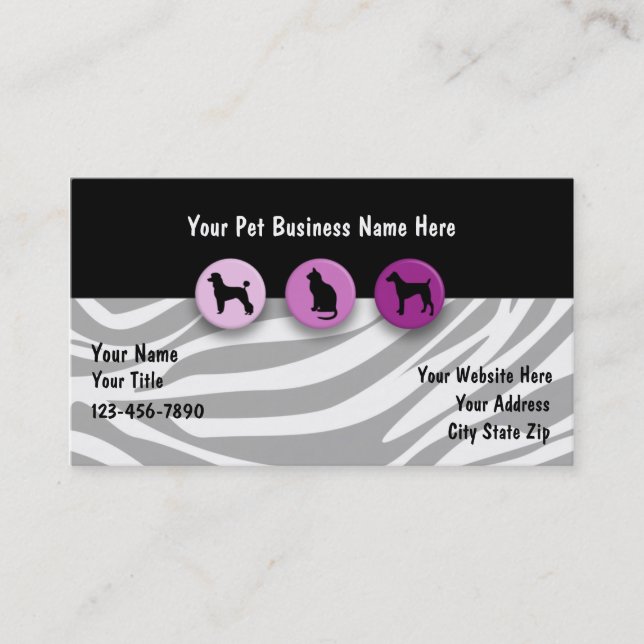 Pet Business Cards (Front)