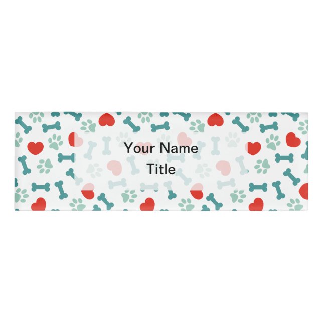 Pet Business Employee Name Tags (Front)