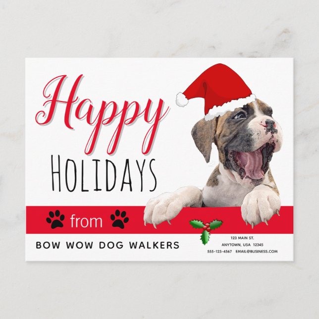 Pet Business Holiday From the Dog Christmas Cards (Front)