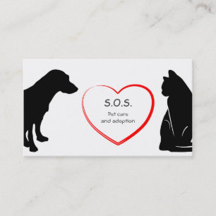 Pet Care and Adoption Business Card