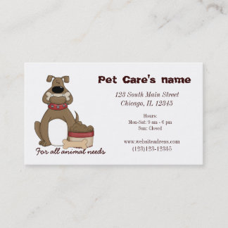 Pet Care Business Card