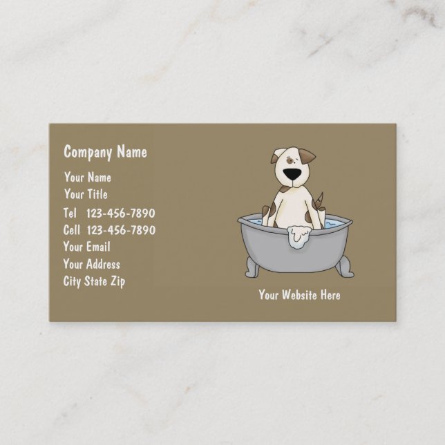 Pet Care Business Card (Front)