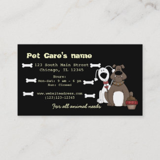 Pet Care Business Card