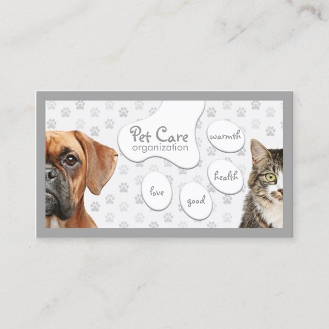 Pet Care Business Card (Front)