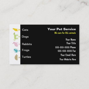Pet Care Business Cards