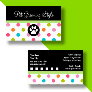Pet Care Business Cards