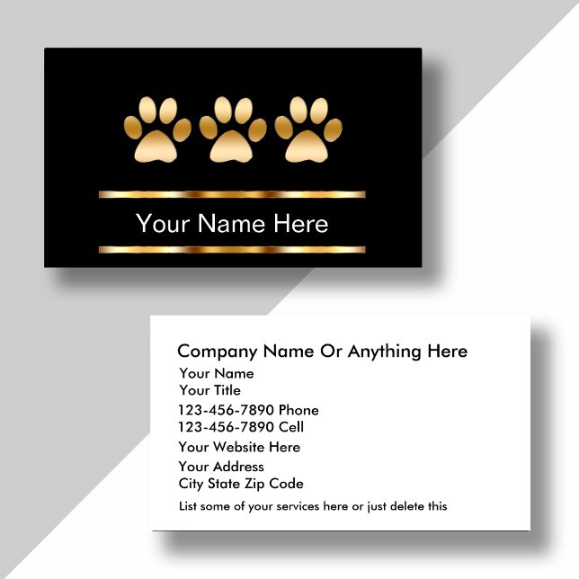 Pet Care Business Cards (Creator Uploaded)