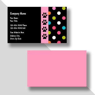Pet Care Business Cards
