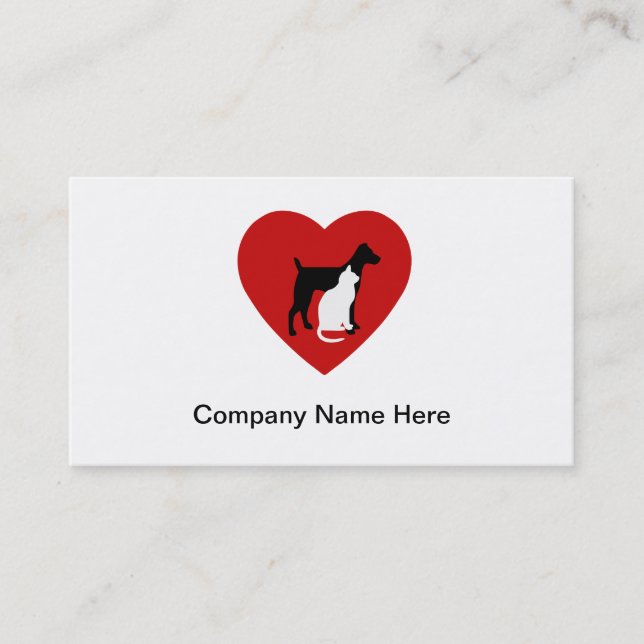 Pet Care Business Cards (Front)