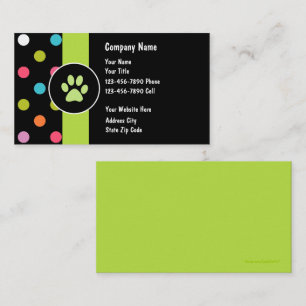 Pet Care Business Cards