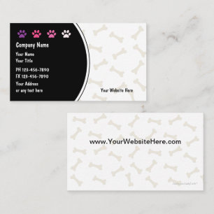 Pet Care Business Cards New