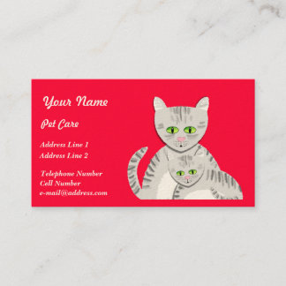 Pet Care Cats Business Card