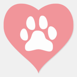 Pet Care Cute Paw Pet Sitting Pet Sitter Heart Sticker