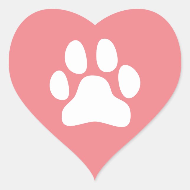 Pet Care Cute Paw Pet Sitting Pet Sitter Heart Sticker (Front)