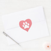 Pet Care Cute Paw Pet Sitting Pet Sitter Heart Sticker (Envelope)