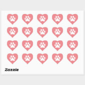 Pet Care Cute Paw Pet Sitting Pet Sitter Heart Sticker (Sheet)