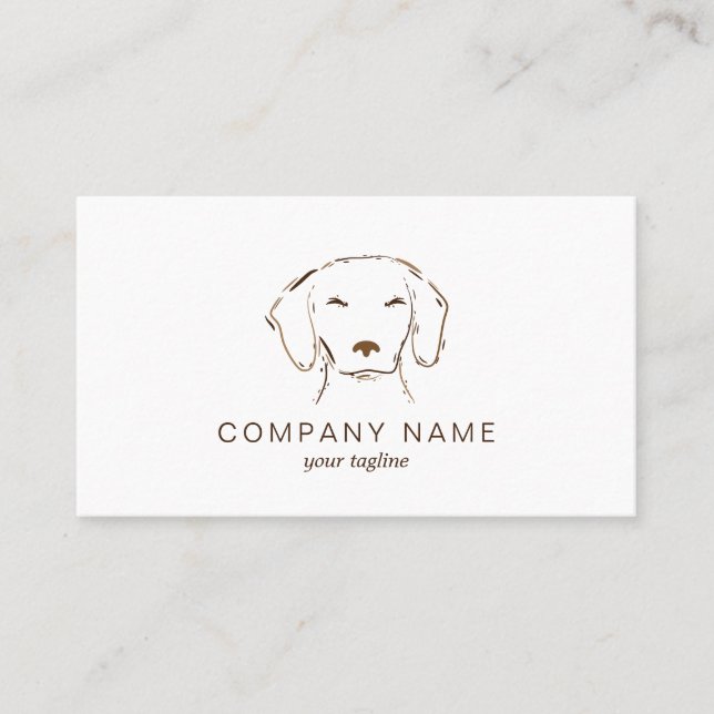 Pet Care | Dog Walking | Dachshund  Business Card (Front)