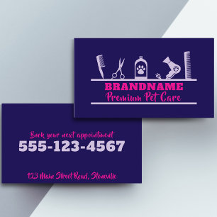 Pet Care, grooming service Business Card