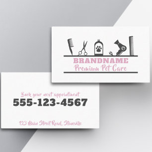 Pet Care, grooming service Business Card