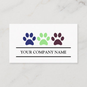 Pet Care Modern Business Card
