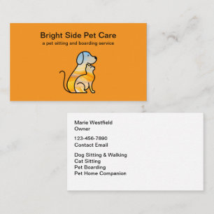 Pet Care Modern Stylish Business Cards