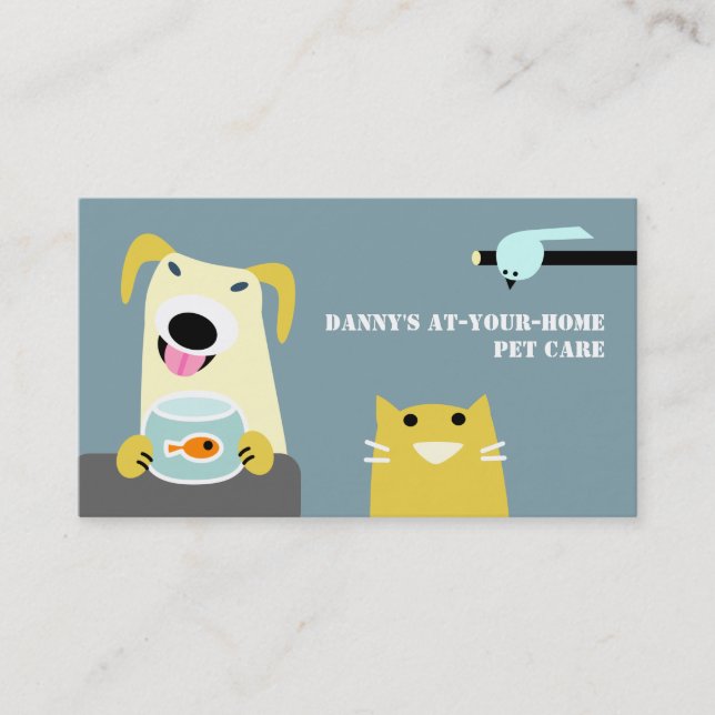 Pet Care Professional Business Card (Front)