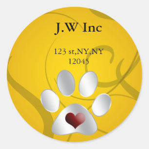 pet care Return address label