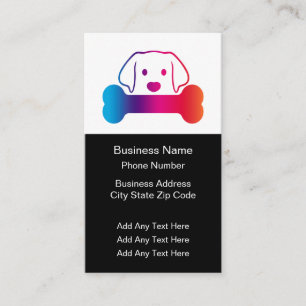 Pet Care Services Business Card Design