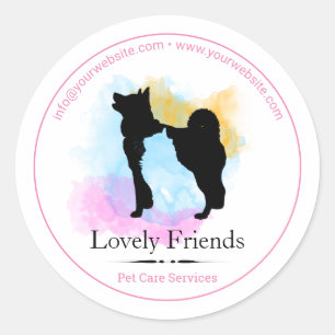 Pet Care Services/ Sitting services Classic Round Sticker