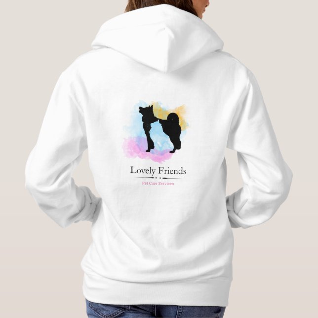 Pet Care Services/ Sitting services Hoodie (Back)