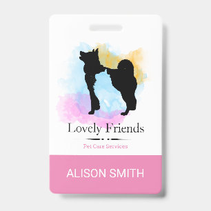 Pet Care Services/ Sitting services ID Badge